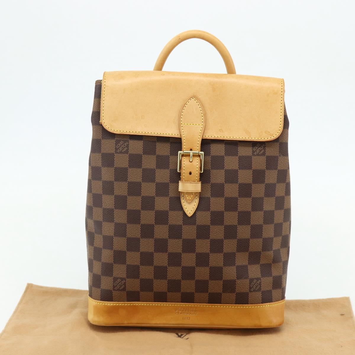 LOUIS VUITTON Damier Ebene Arlucan Backpack N99038 LV Auth ep14141A