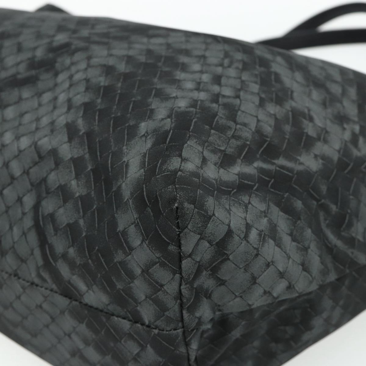 BOTTEGA VENETA INTRECCIATO Print Tote Bag Nylon Gray Auth ep14142A