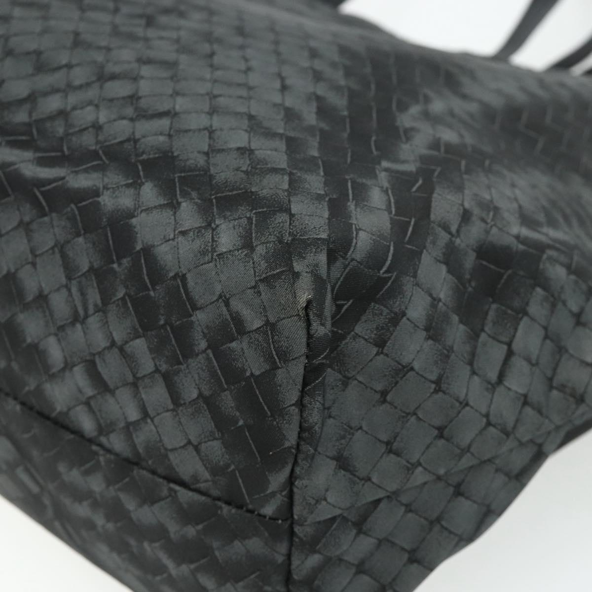 BOTTEGA VENETA INTRECCIATO Print Tote Bag Nylon Gray Auth ep14142A