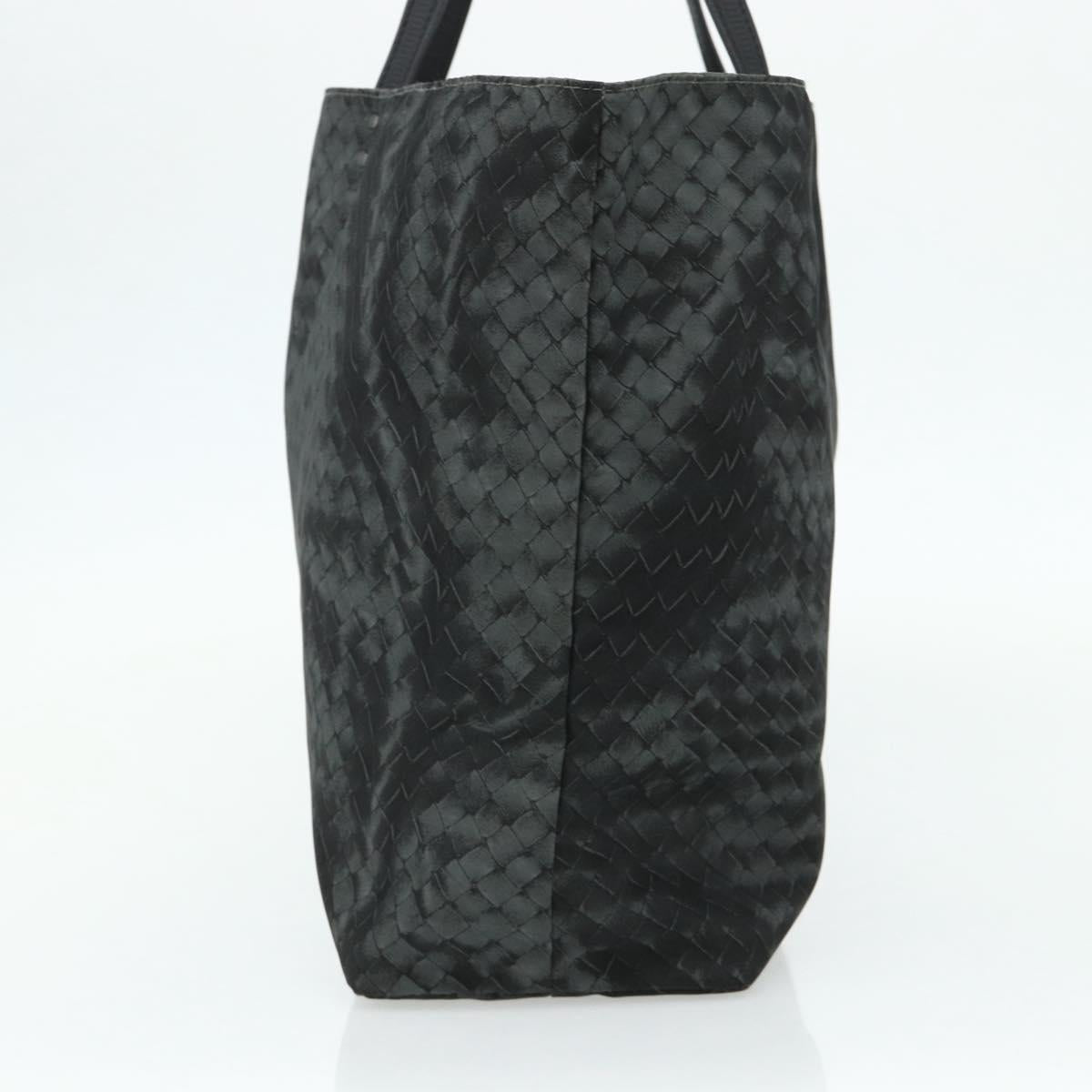 BOTTEGA VENETA INTRECCIATO Print Tote Bag Nylon Gray Auth ep14142A