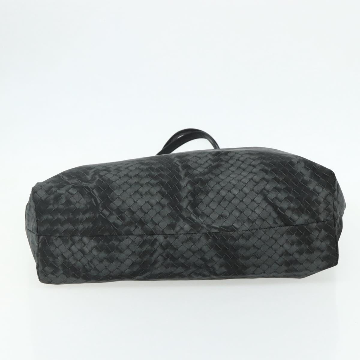 BOTTEGA VENETA INTRECCIATO Print Tote Bag Nylon Gray Auth ep14142A
