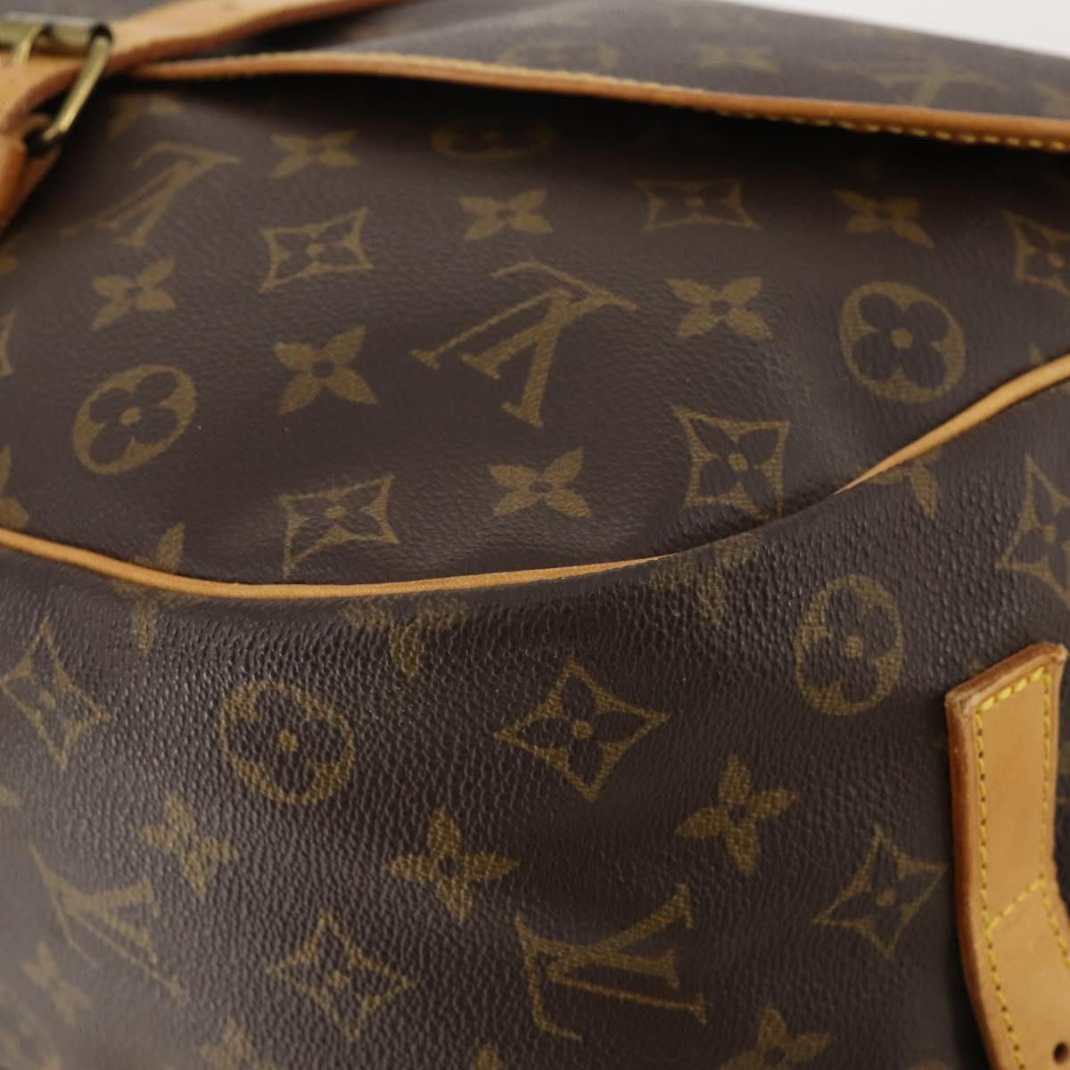 LOUIS VUITTON Monogram Saumur 35 Shoulder Bag M42254 LV Auth ep14166