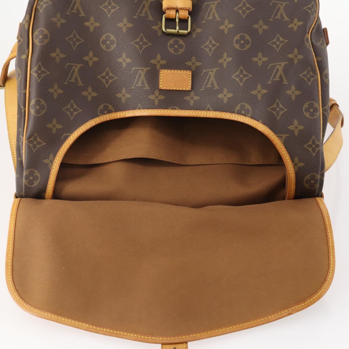 LOUIS VUITTON Monogram Saumur 35 Shoulder Bag M42254 LV Auth ep14166