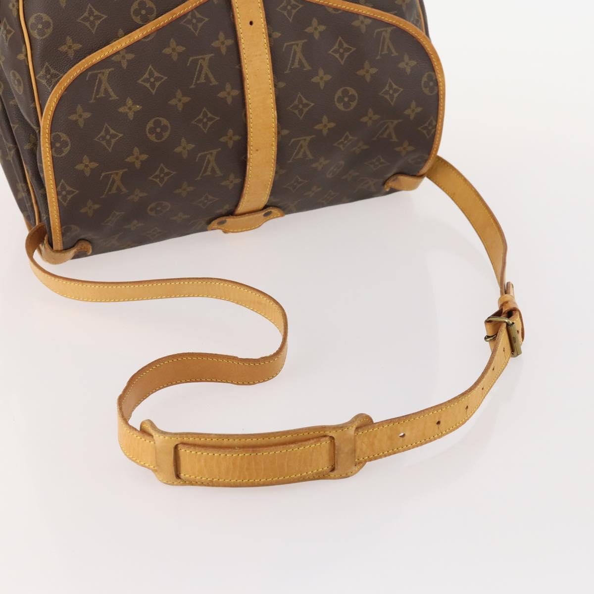 LOUIS VUITTON Monogram Saumur 35 Shoulder Bag M42254 LV Auth ep14166