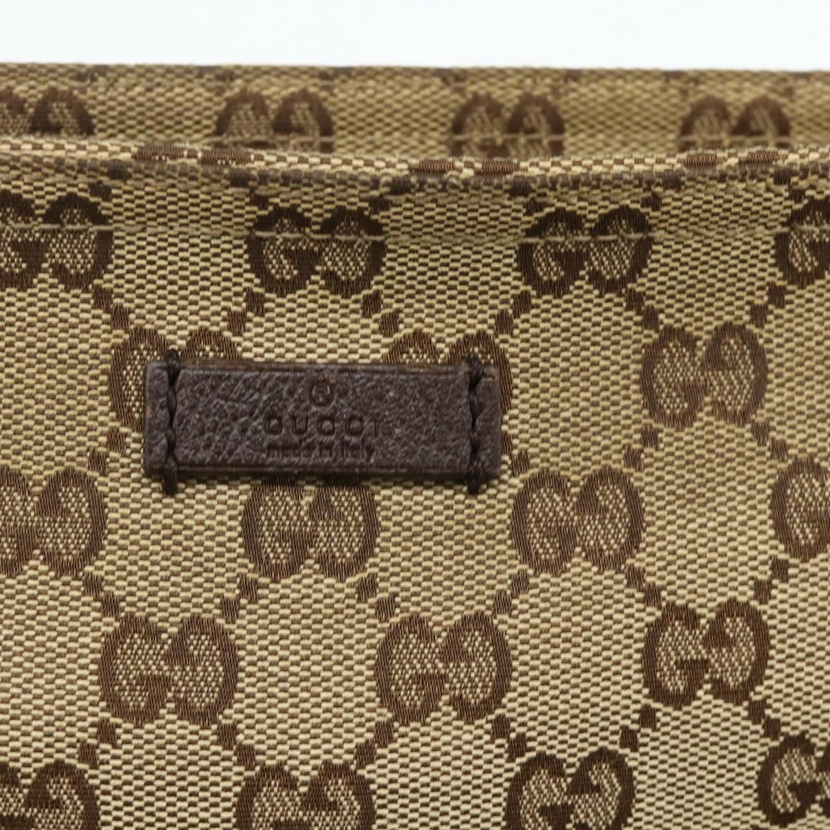GUCCI GG Canvas Shoulder Bag Beige Brown 256100 Auth ep14187