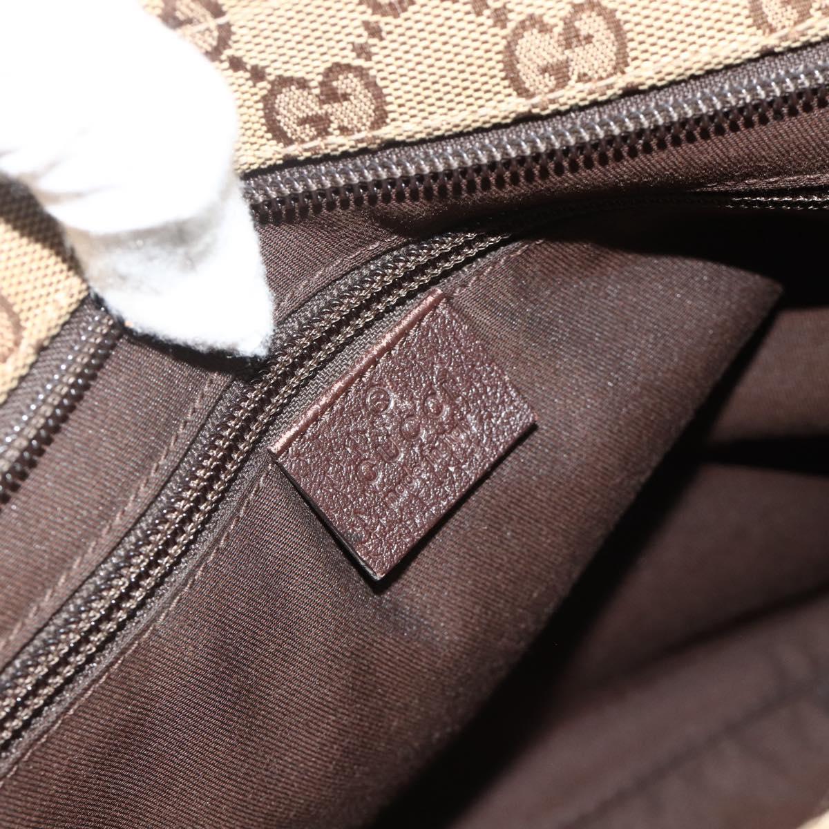 GUCCI GG Canvas Shoulder Bag Beige Brown 256100 Auth ep14187