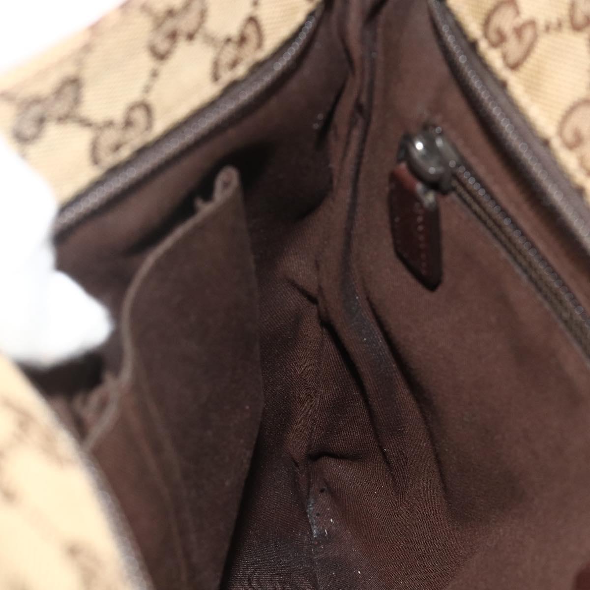 GUCCI GG Canvas Shoulder Bag Beige Brown 256100 Auth ep14187