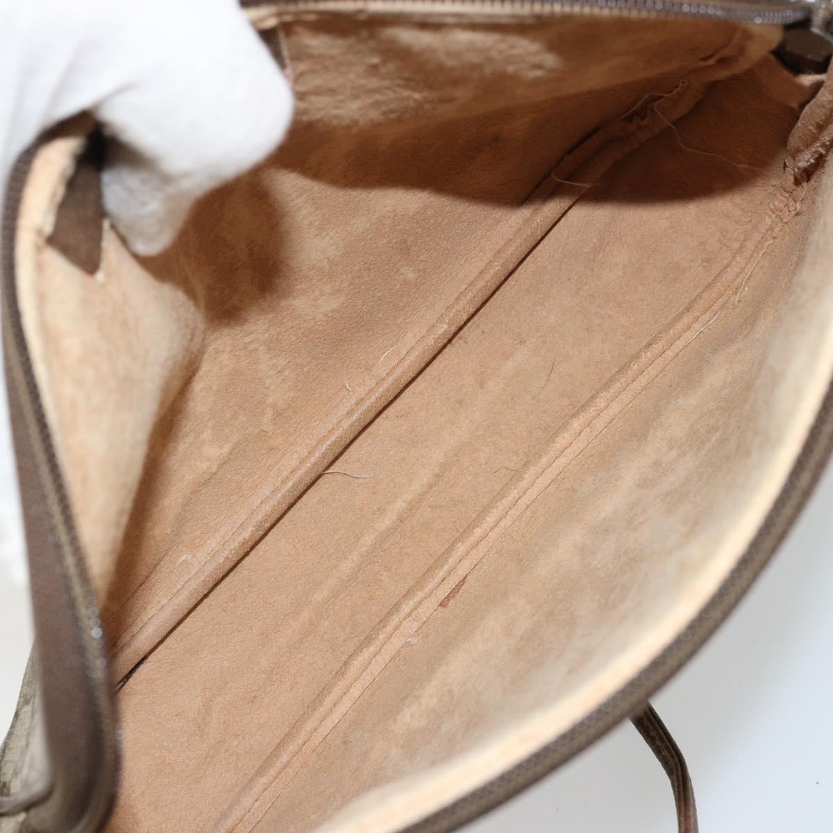 GUCCI GG Supreme Shoulder Bag PVC Beige Gold 89 02 068 Auth ep14193