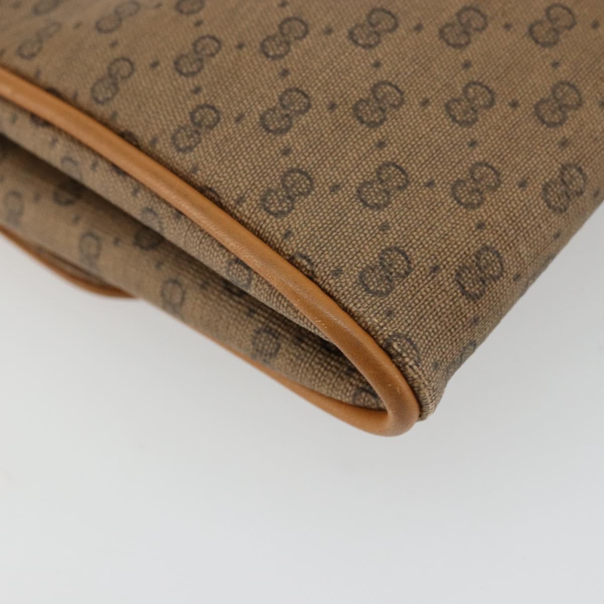 GUCCI Micro GG Supreme Shoulder Bag PVC Beige Gold 004 104 0024 Auth ep14198