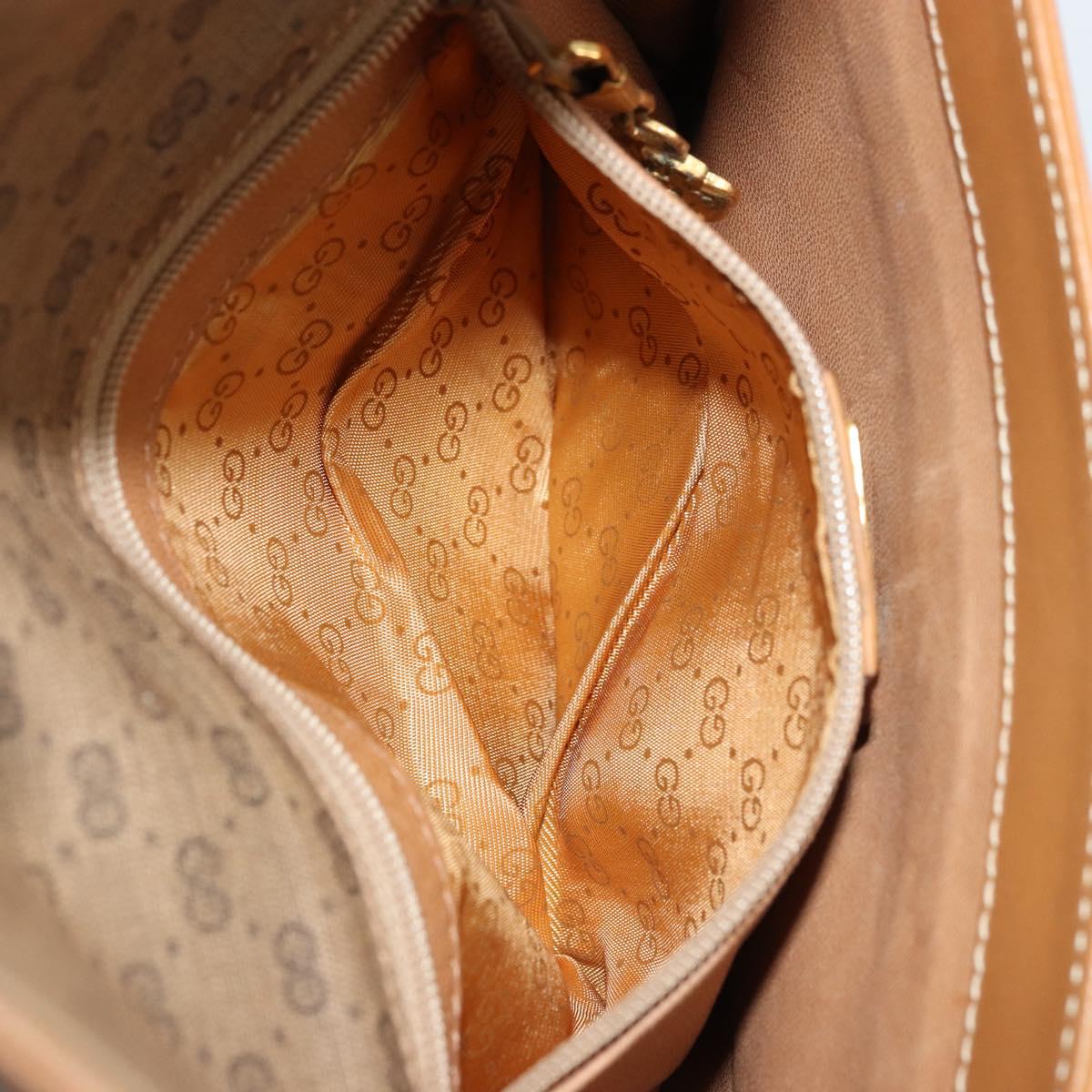 GUCCI Micro GG Supreme Shoulder Bag PVC Beige Gold 004 104 0024 Auth ep14198