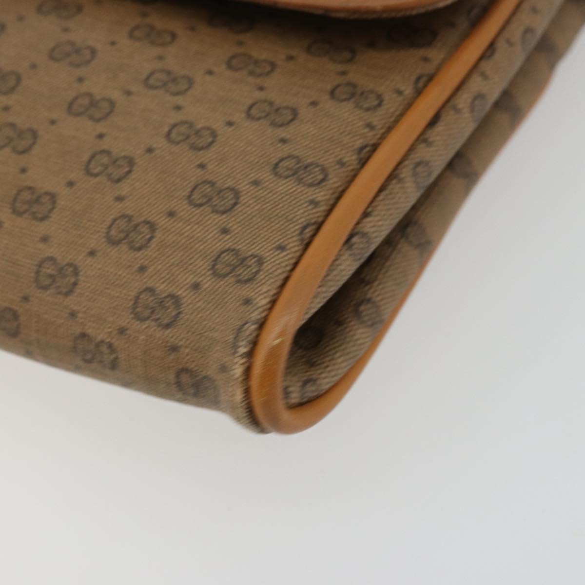 GUCCI Micro GG Supreme Shoulder Bag PVC Beige Gold 004 104 0024 Auth ep14198