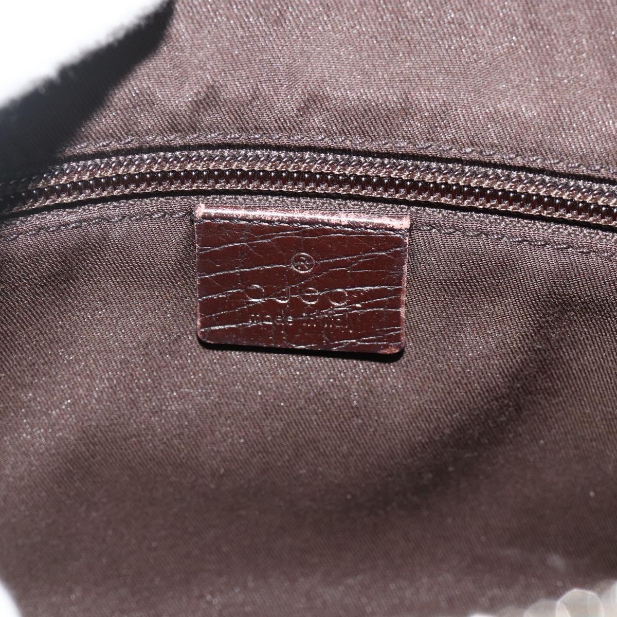 GUCCI GG Supreme Shoulder Bag PVC Beige Silver 114291 Auth ep14204