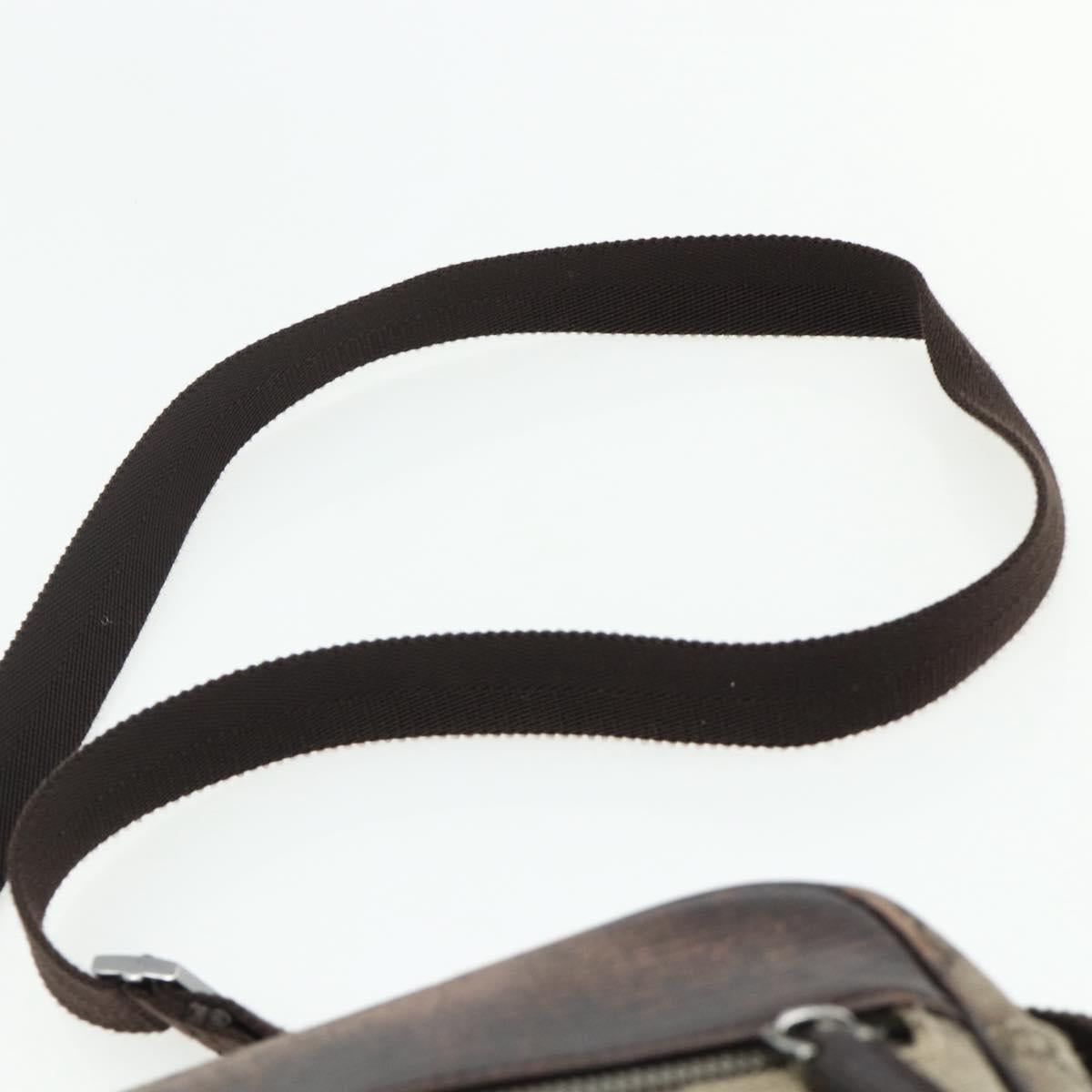 GUCCI GG Supreme Shoulder Bag PVC Beige Silver 114291 Auth ep14204