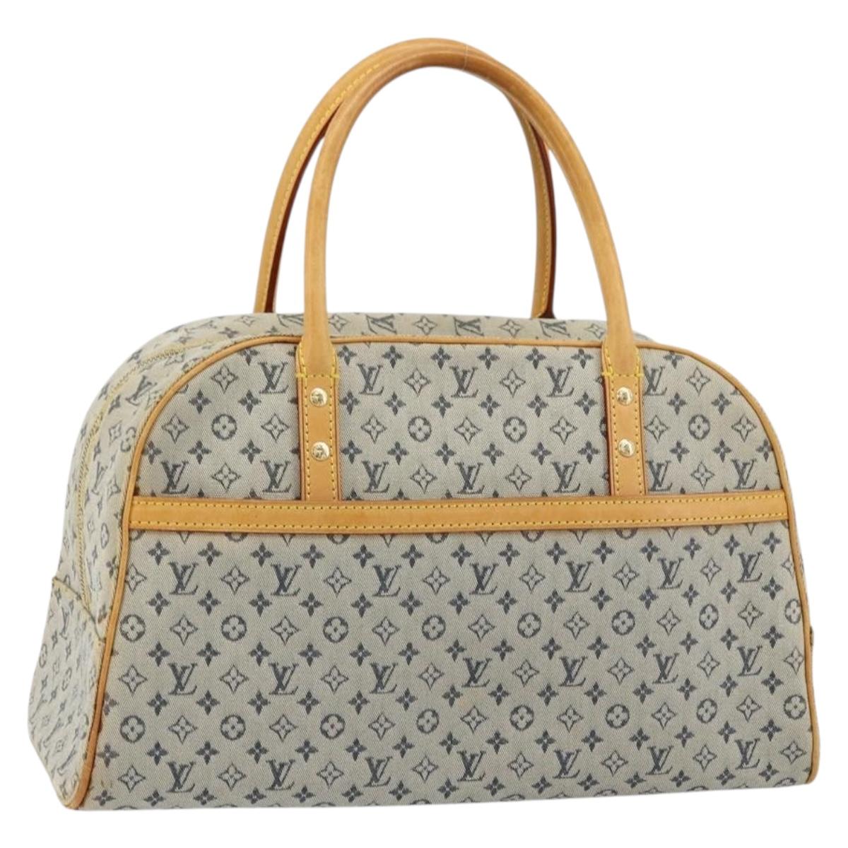 LOUIS VUITTON Monogram Mini Marie Hand Bag Blue M92003 LV Auth ep14206