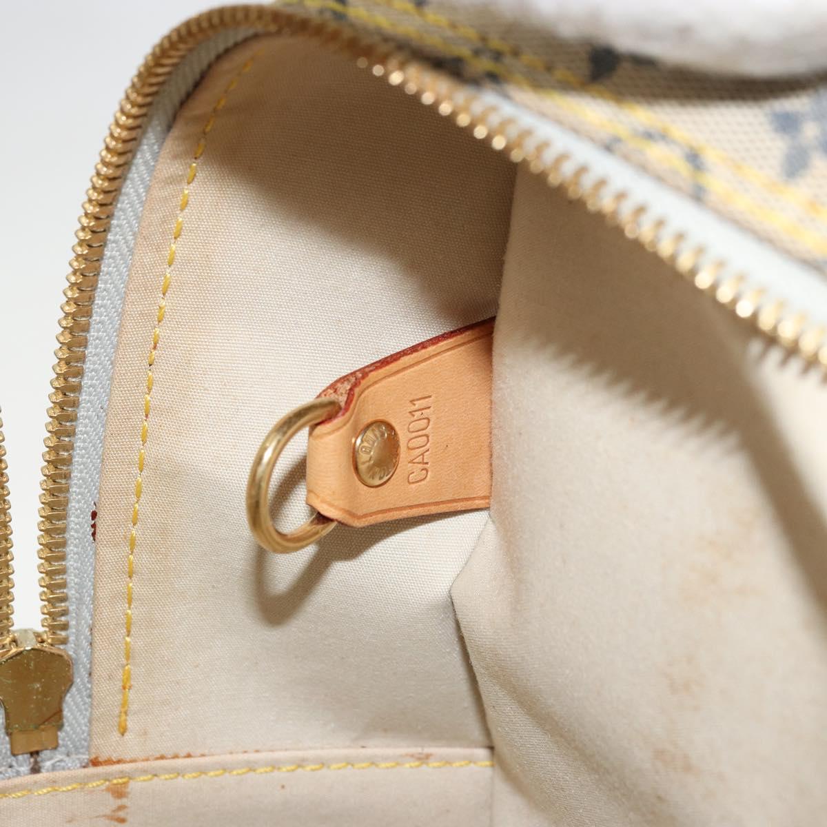LOUIS VUITTON Monogram Mini Marie Hand Bag Blue M92003 LV Auth ep14206