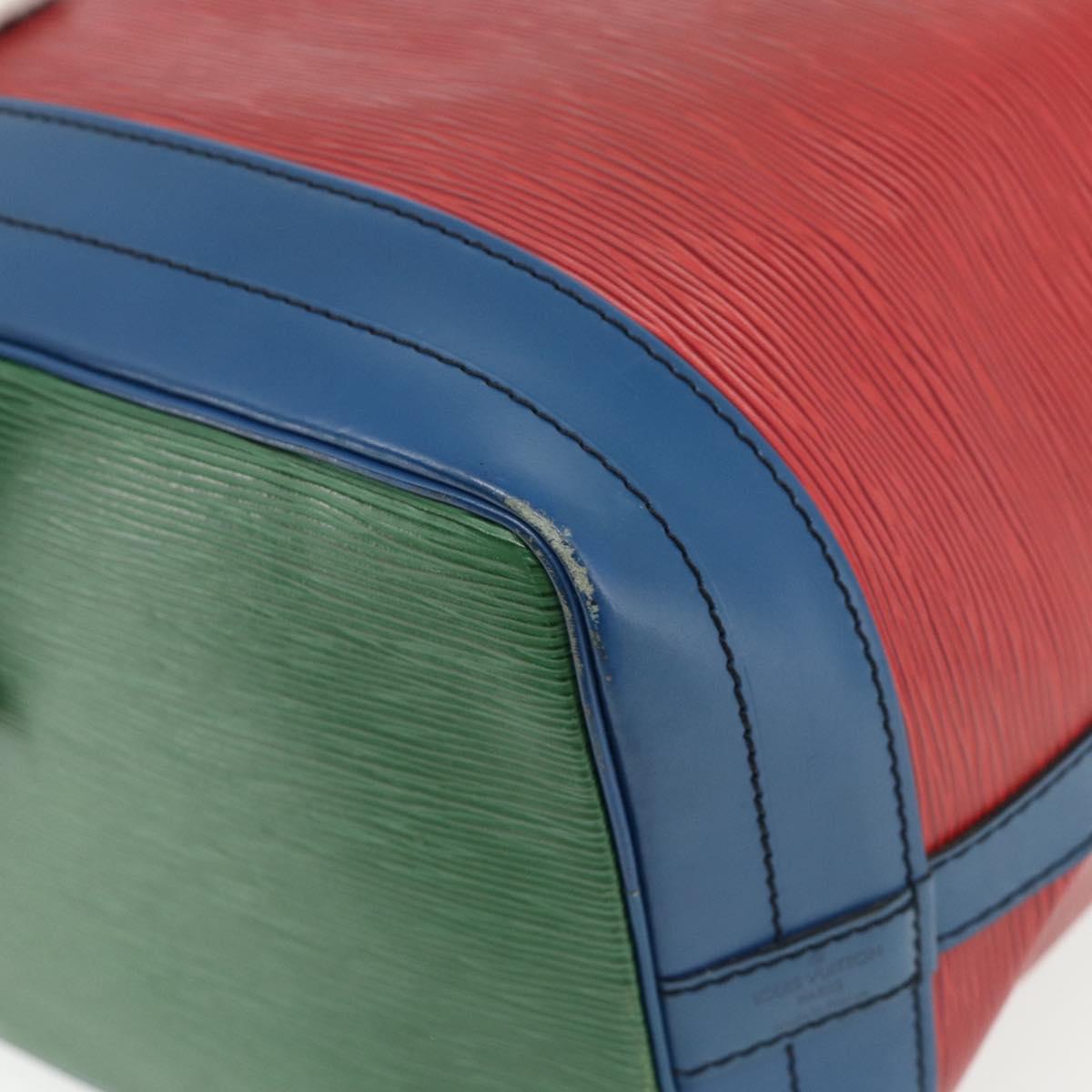 LOUIS VUITTON Epi Noe Shoulder Bag Tricolor Red Blue M44084 LV Auth ep14220