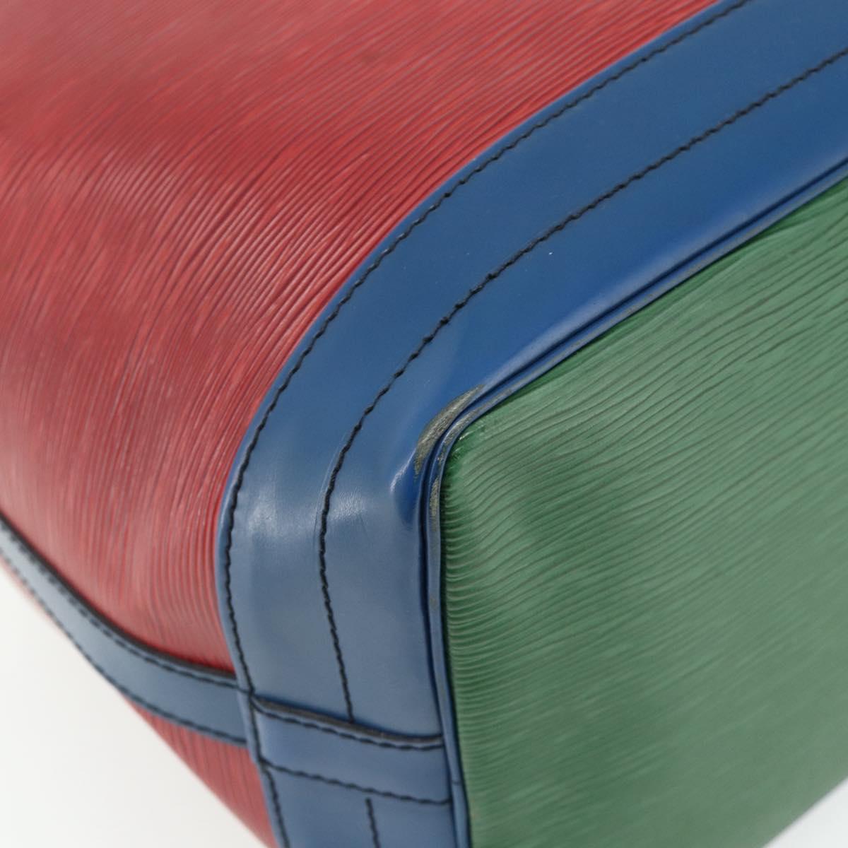 LOUIS VUITTON Epi Noe Shoulder Bag Tricolor Red Blue M44084 LV Auth ep14220