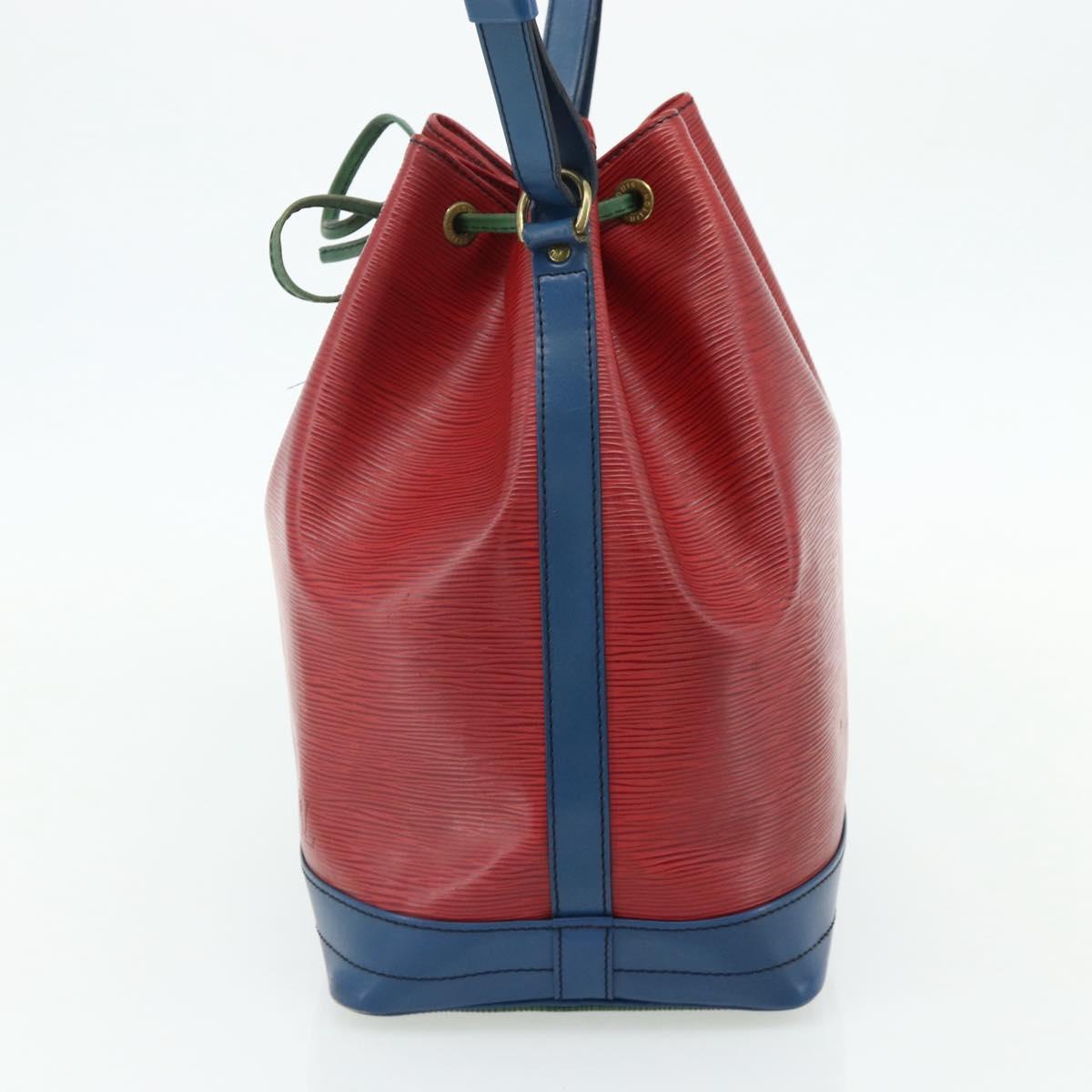 LOUIS VUITTON Epi Noe Shoulder Bag Tricolor Red Blue M44084 LV Auth ep14220