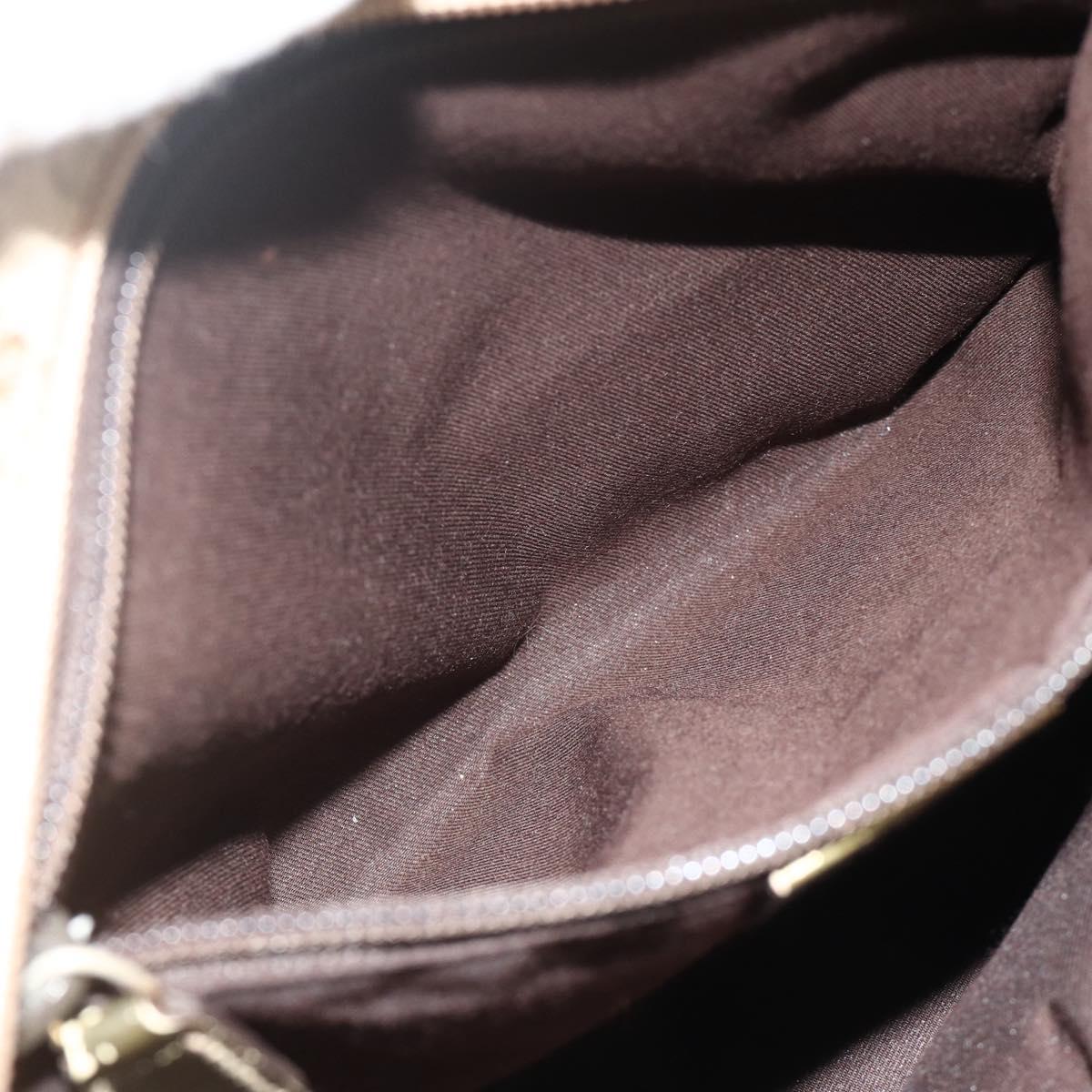 GUCCI GG Canvas Sherry Line Tote Bag Beige Gold 131230 Auth ep14230