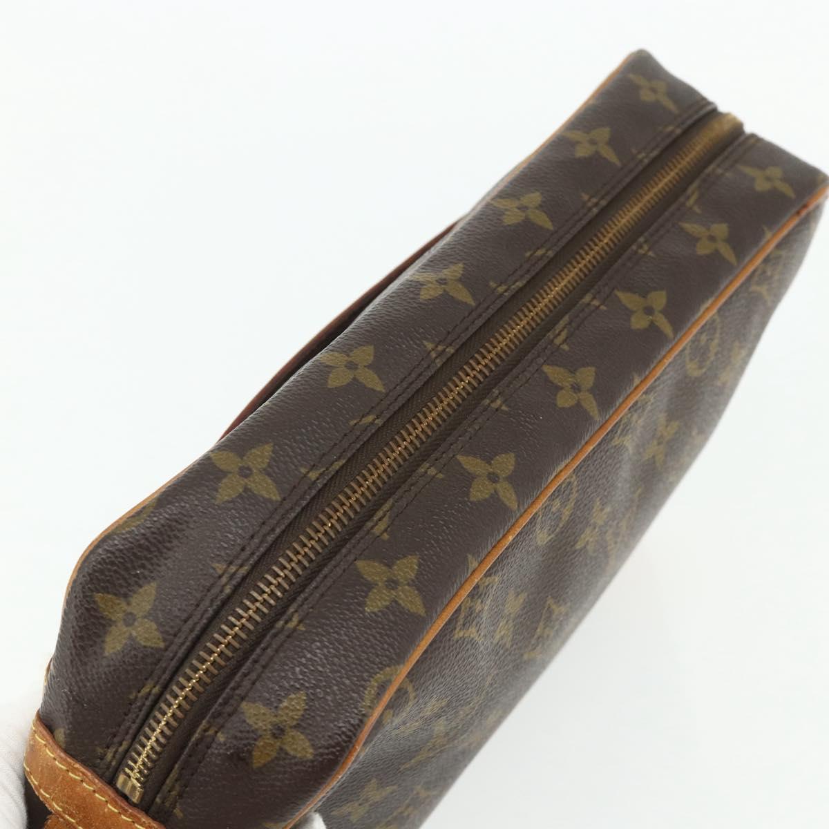 LOUIS VUITTON Monogram Compiegne 28 Clutch Bag M51845 LV Auth ep14235