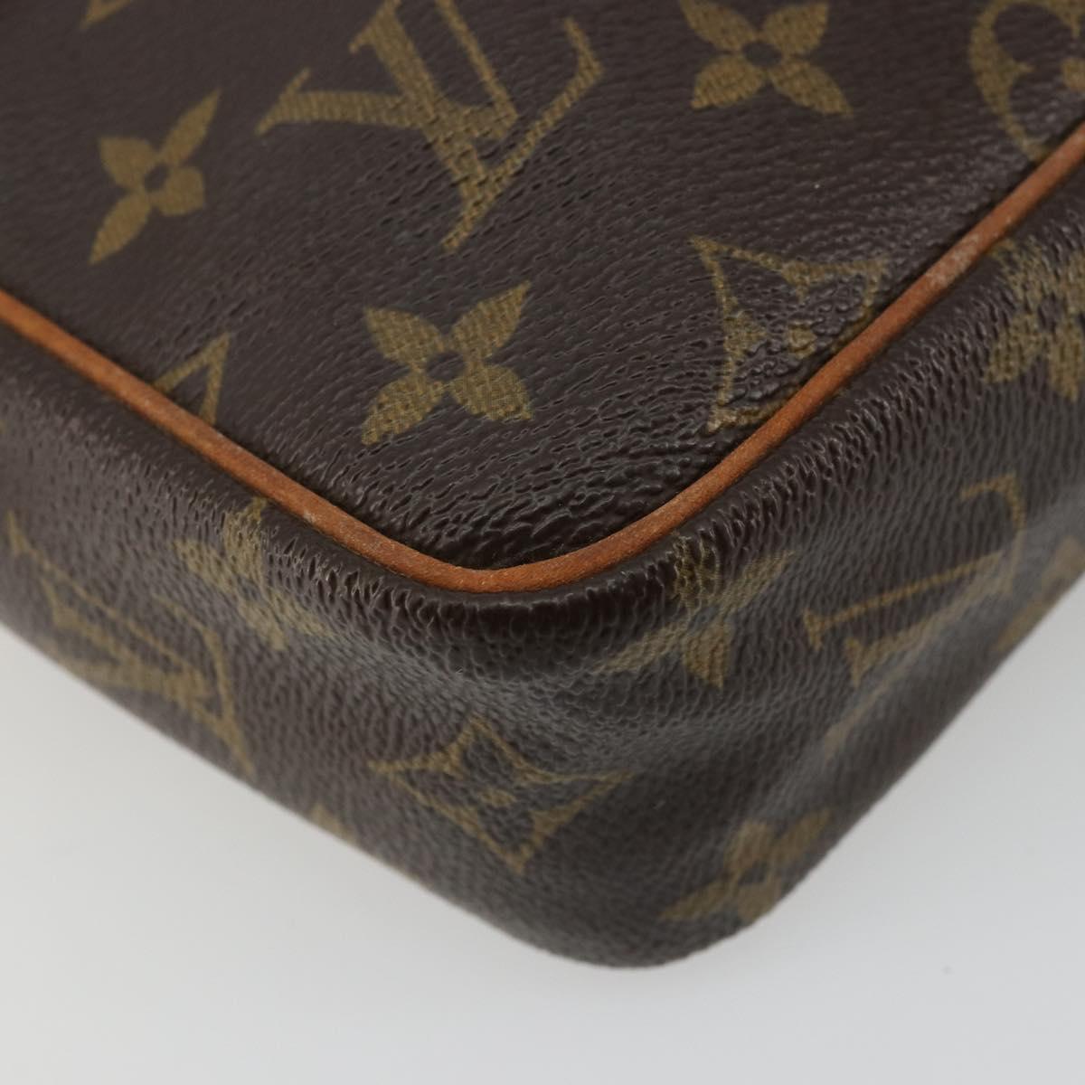 LOUIS VUITTON Monogram Compiegne 23 Clutch Bag M51847 LV Auth ep14240