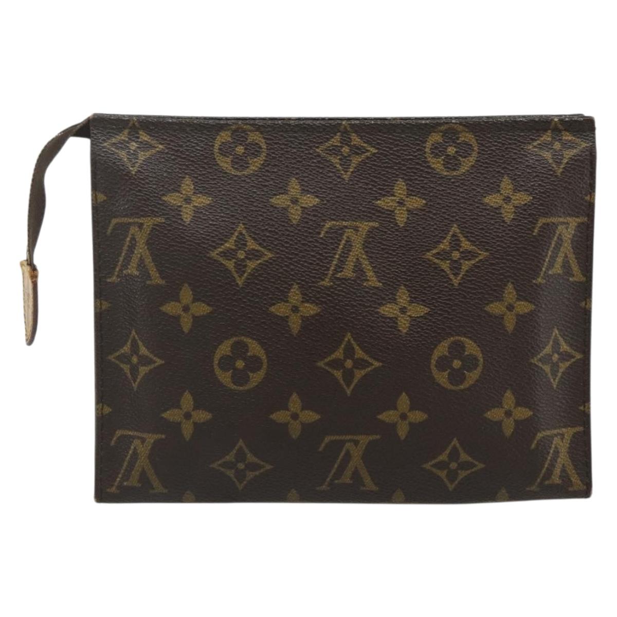 LOUIS VUITTON Monogram Poche Toilette 19 Pouch M47544 LV Auth ep14279