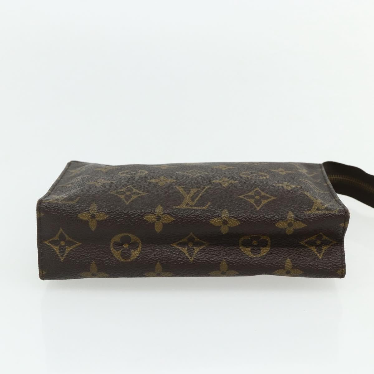 LOUIS VUITTON Monogram Poche Toilette 19 Pouch M47544 LV Auth ep14279