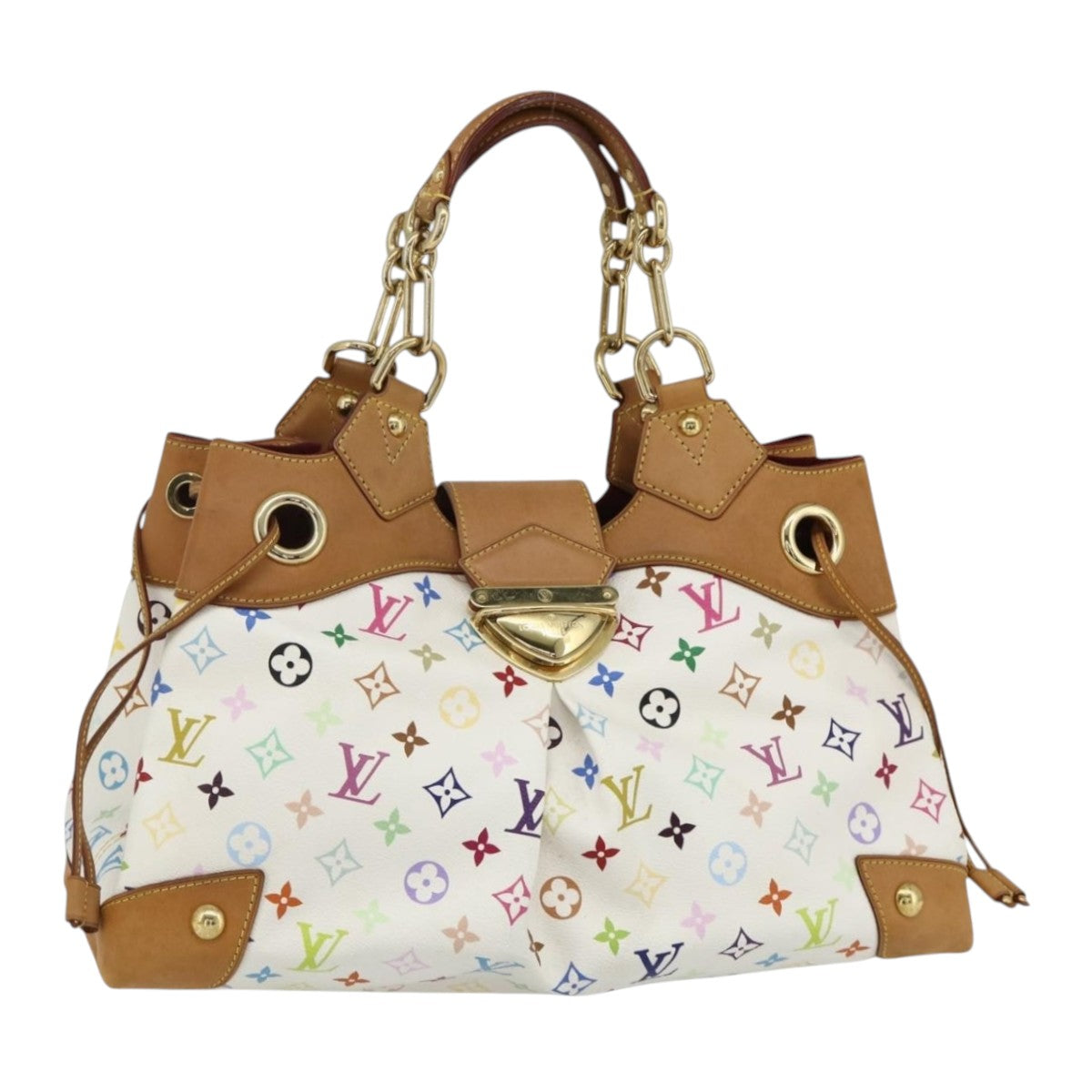 LOUIS VUITTON Monogram Multicolor Ursula Tote Bag White M40123 LV Auth ep14291V