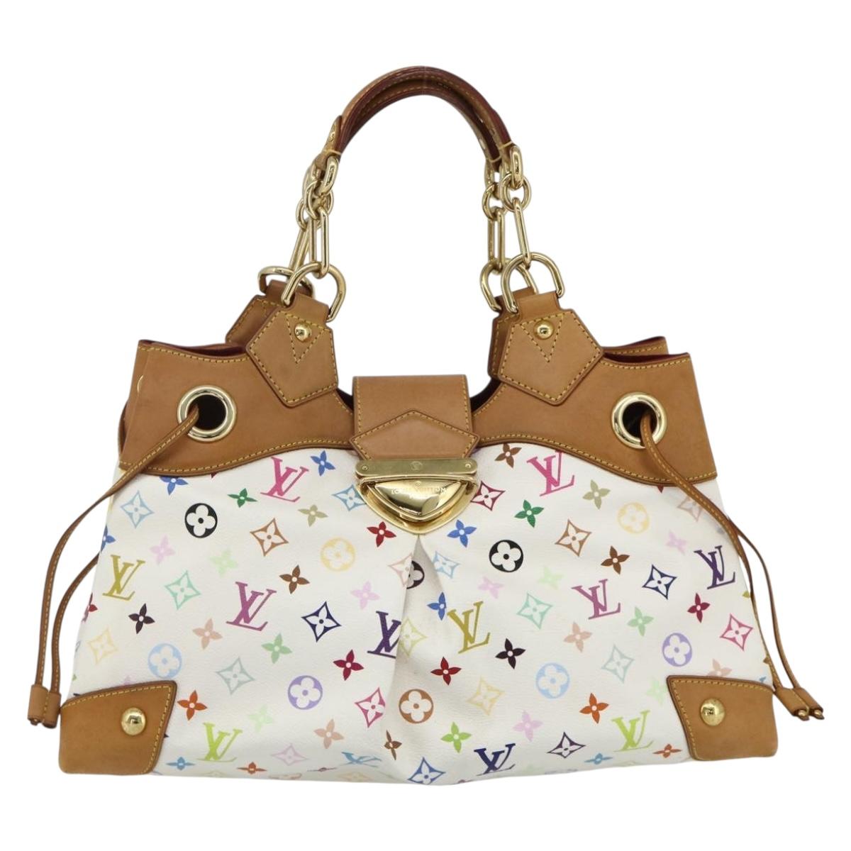 LOUIS VUITTON Monogram Multicolor Ursula Tote Bag White M40123 LV Auth ep14291V