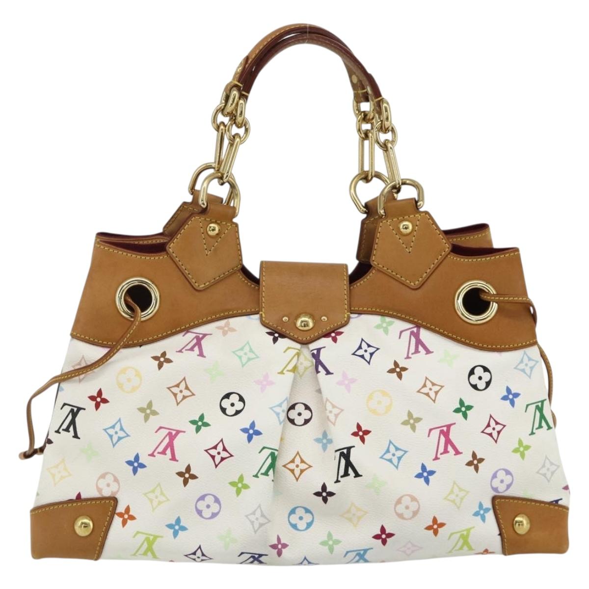 LOUIS VUITTON Monogram Multicolor Ursula Tote Bag White M40123 LV Auth ep14291V