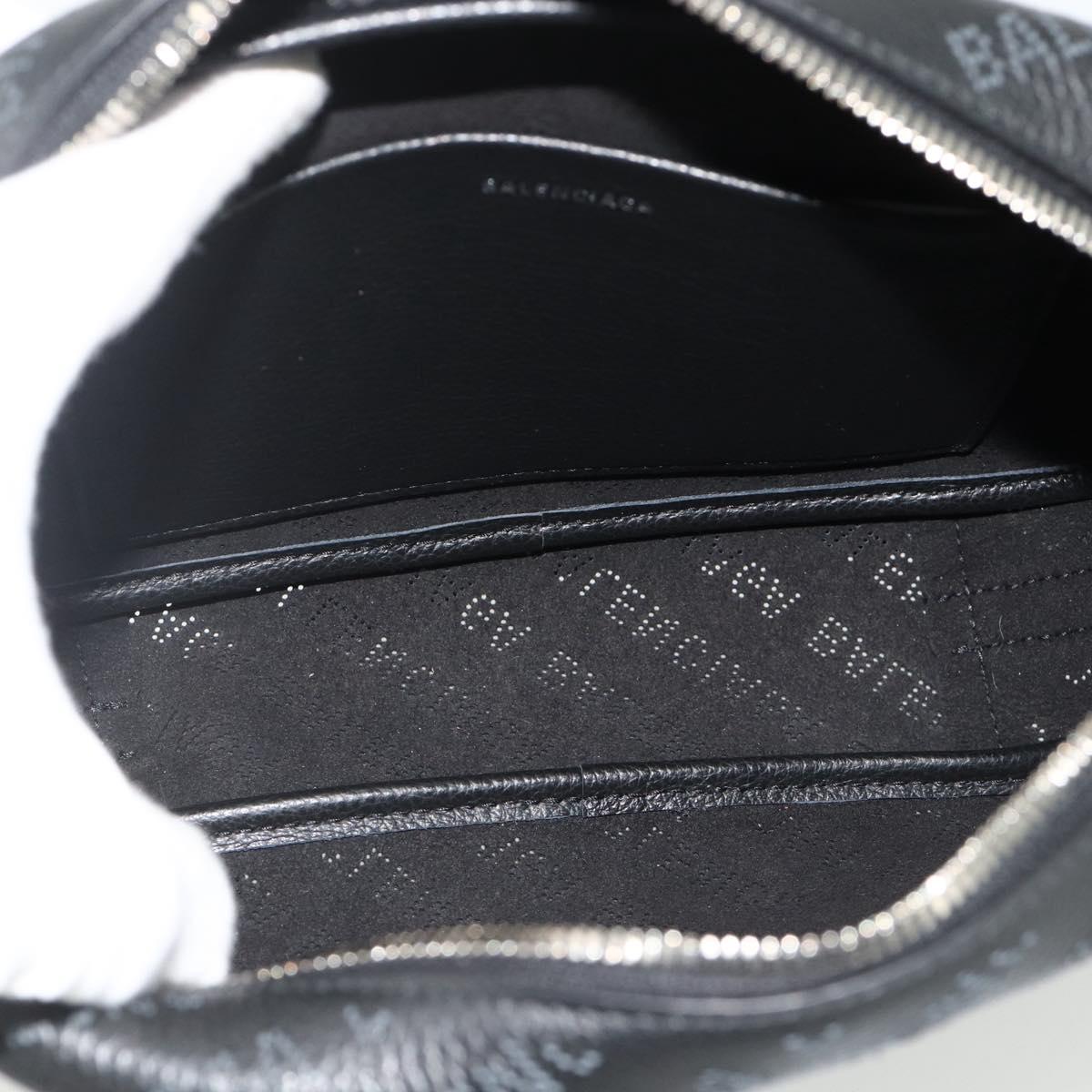 BALENCIAGA Every Day Shoulder Bag Leather Black 679267 Auth ep14300V