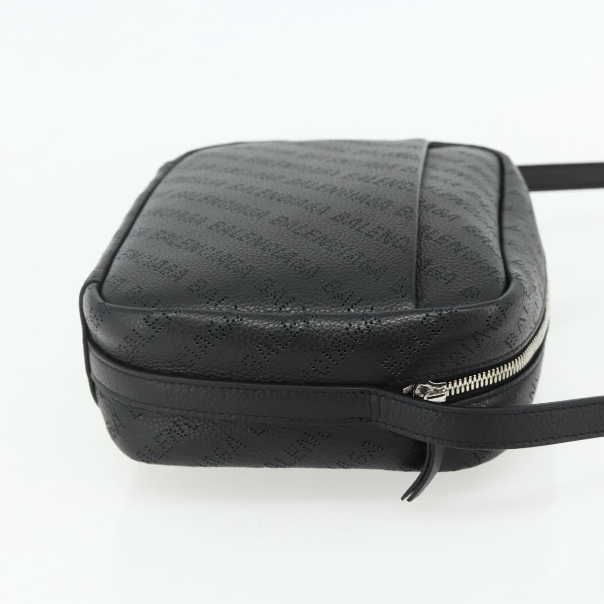 BALENCIAGA Every Day Shoulder Bag Leather Black 679267 Auth ep14300V