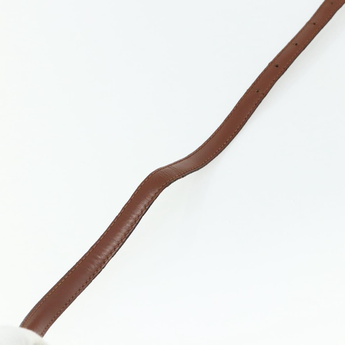 LOUIS VUITTON Adjustable Shoulder Strap Leather 37""-44.1"" Brown Auth ep14301