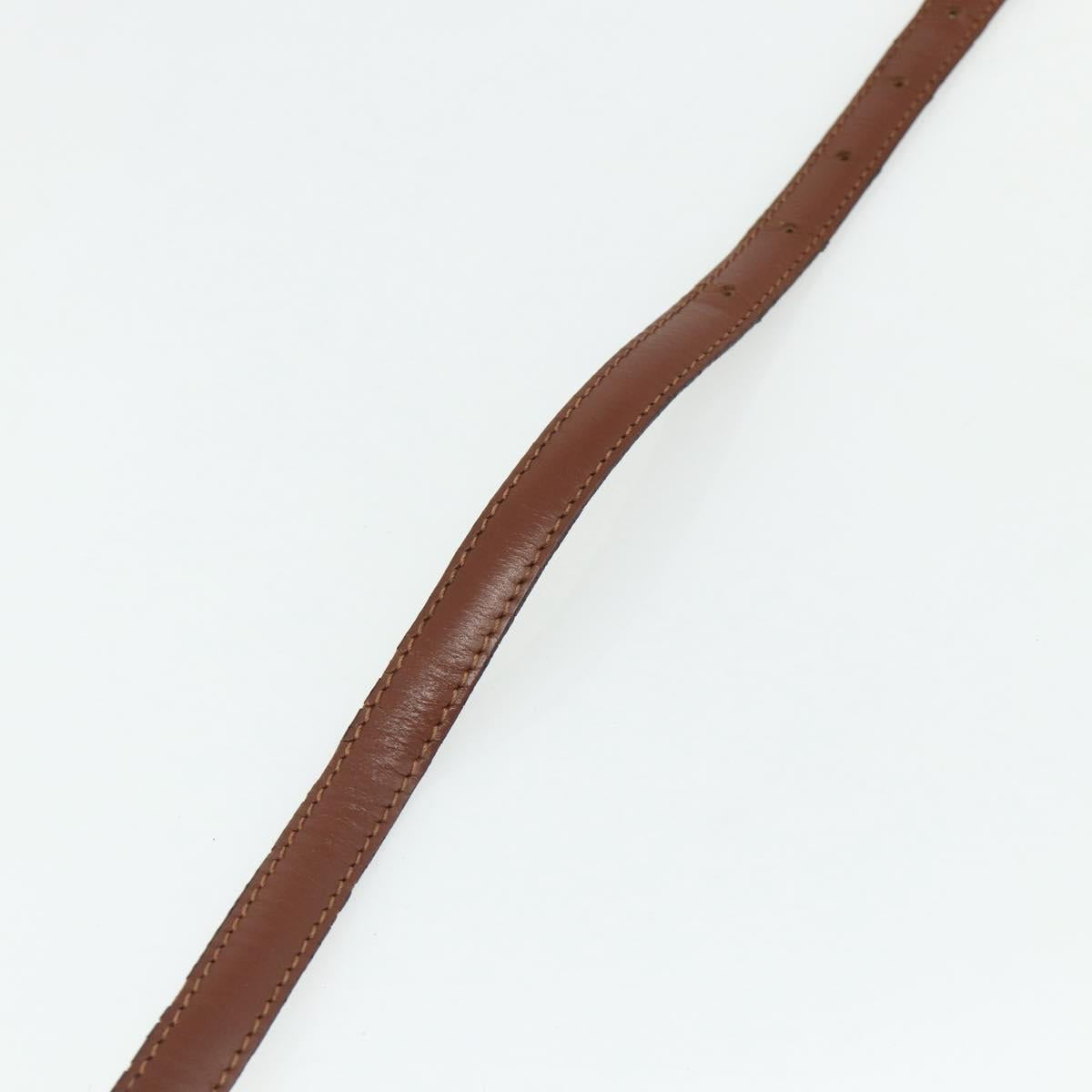 LOUIS VUITTON Adjustable Shoulder Strap Leather 37""-44.1"" Brown Auth ep14301