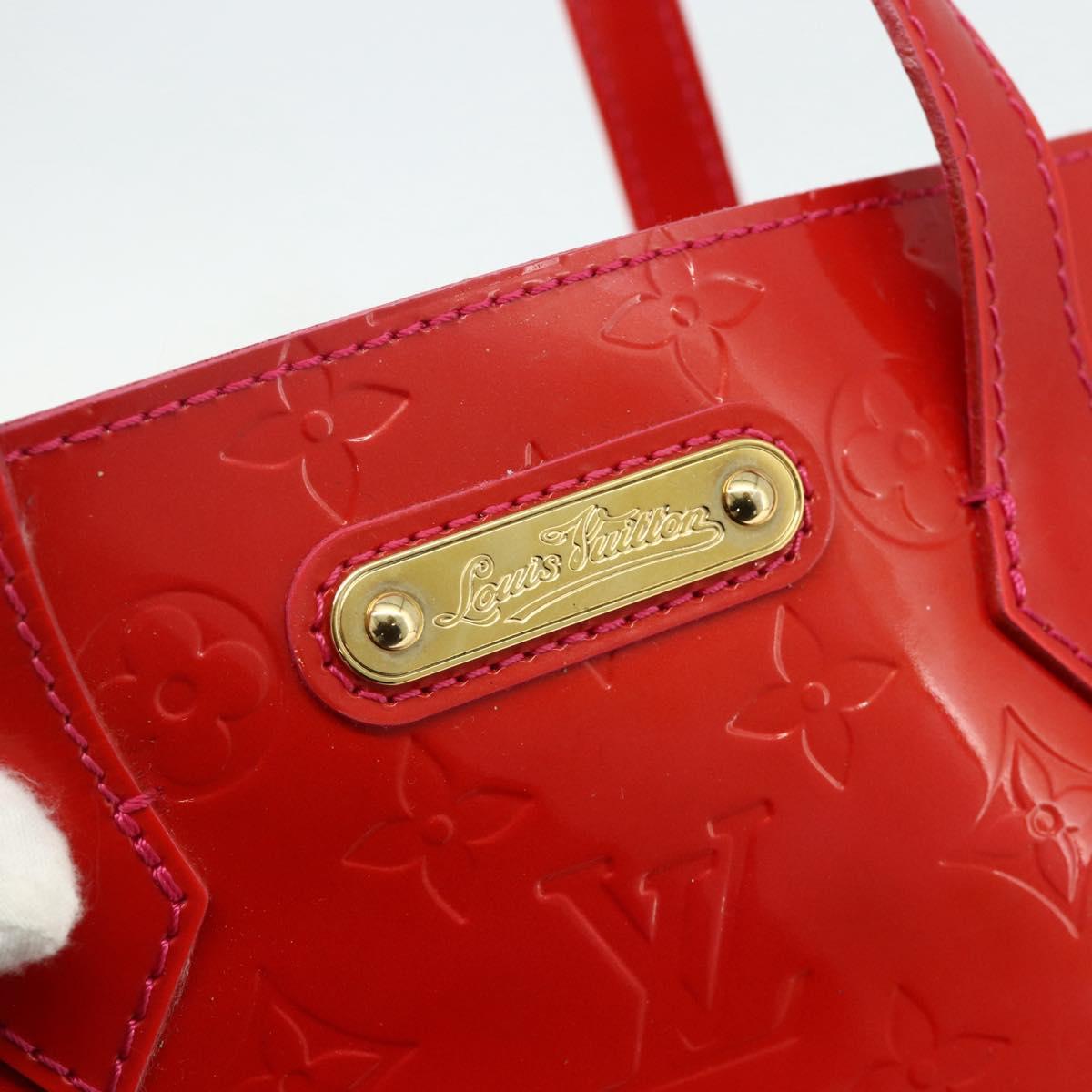 LOUIS VUITTON Monogram Vernis Wilshire PM Hand Bag Rose Pop M93643 Auth ep14308