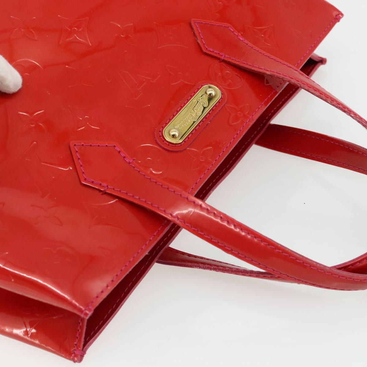 LOUIS VUITTON Monogram Vernis Wilshire PM Hand Bag Rose Pop M93643 Auth ep14308