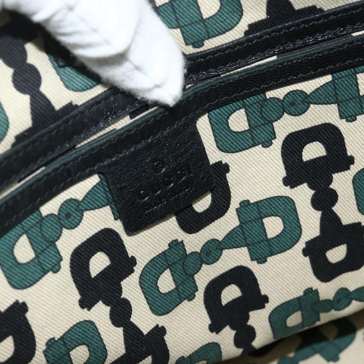 GUCCI GG Canvas Guccissima Tote Bag Leather Black Gold 197953 Auth ep14309