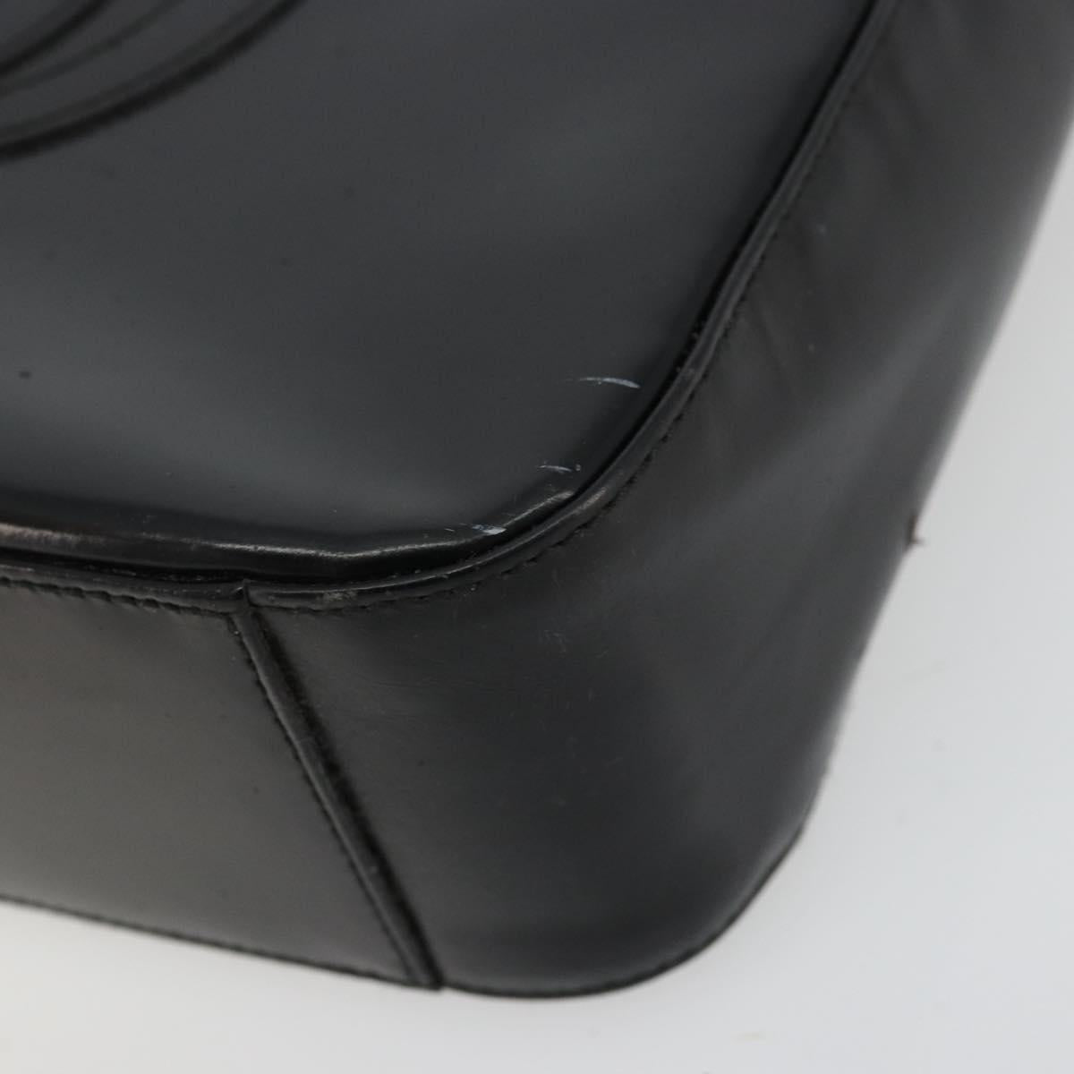 GUCCI Shoulder Bag Patent leather Black Silver 000 0506 1013 Auth ep14311