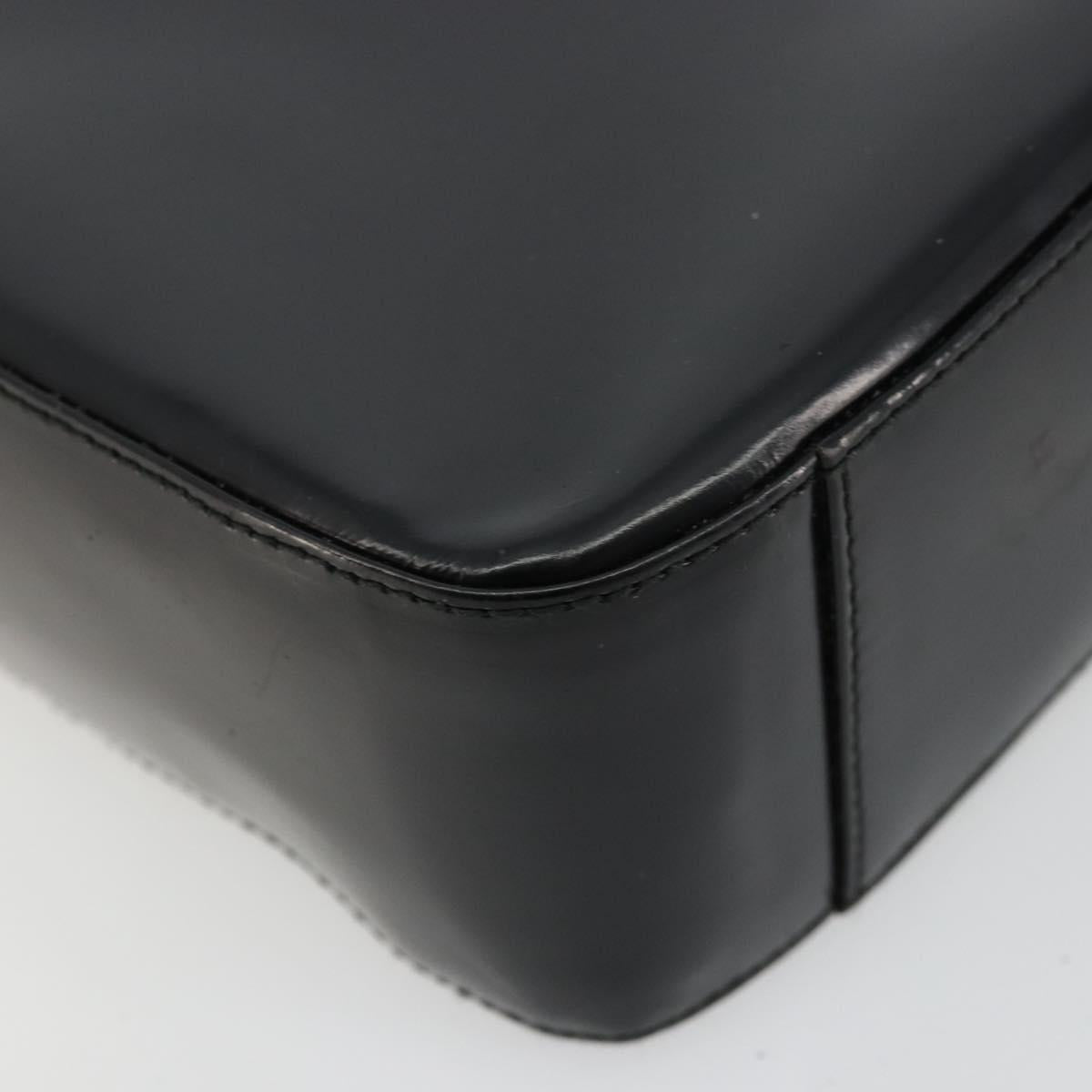 GUCCI Shoulder Bag Patent leather Black Silver 000 0506 1013 Auth ep14311