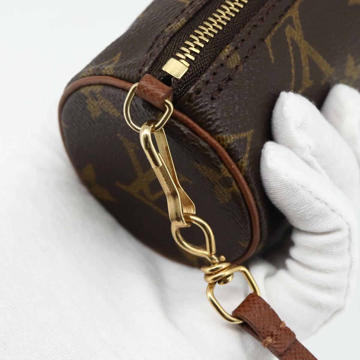 LOUIS VUITTON Monogram Papillon Pouch LV Auth ep14315
