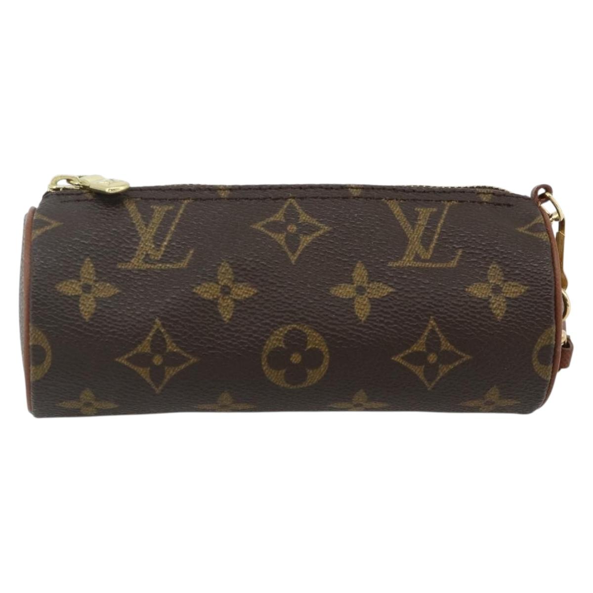 LOUIS VUITTON Monogram Papillon Pouch LV Auth ep14315