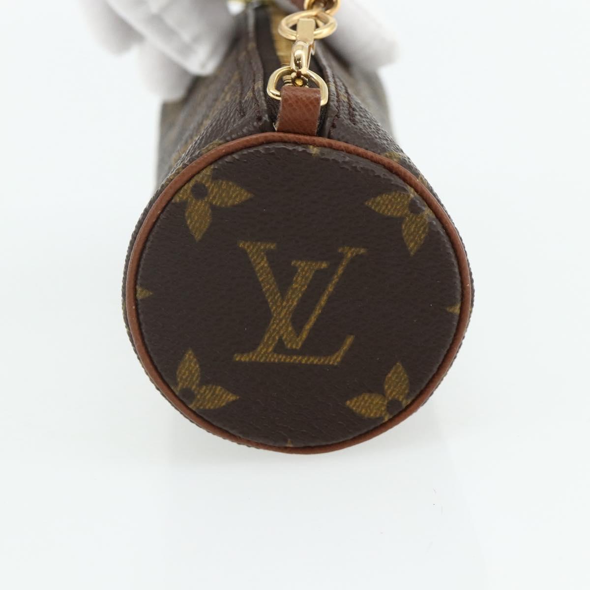 LOUIS VUITTON Monogram Papillon Pouch LV Auth ep14315