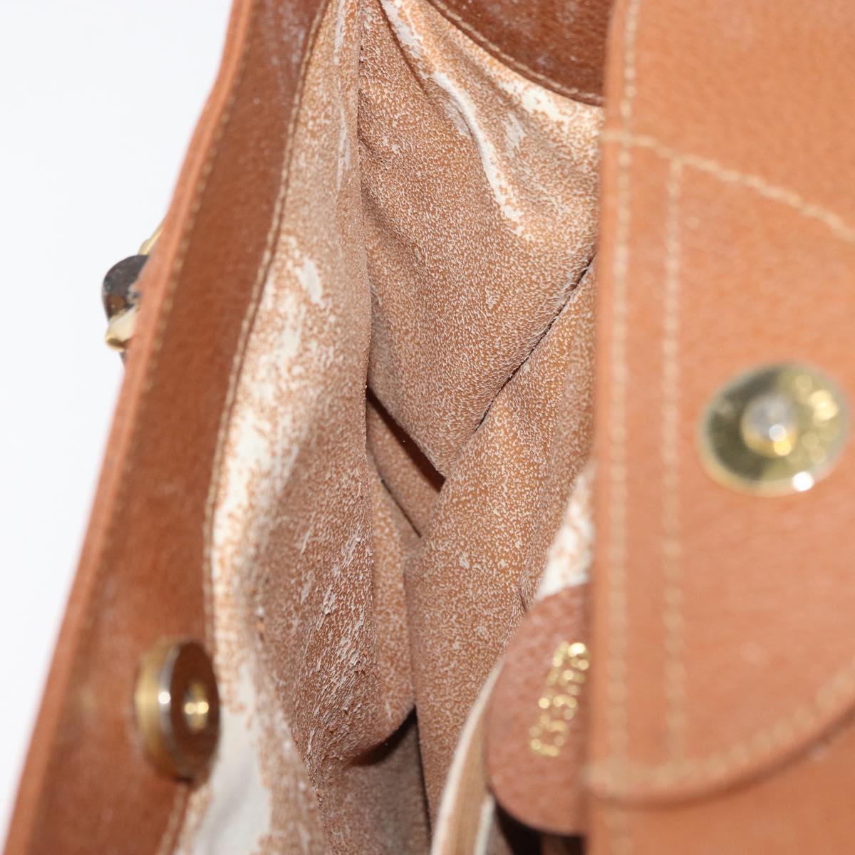 GUCCI Bamboo Hand Bag Leather Brown Gold 002 0260 Auth ep14319