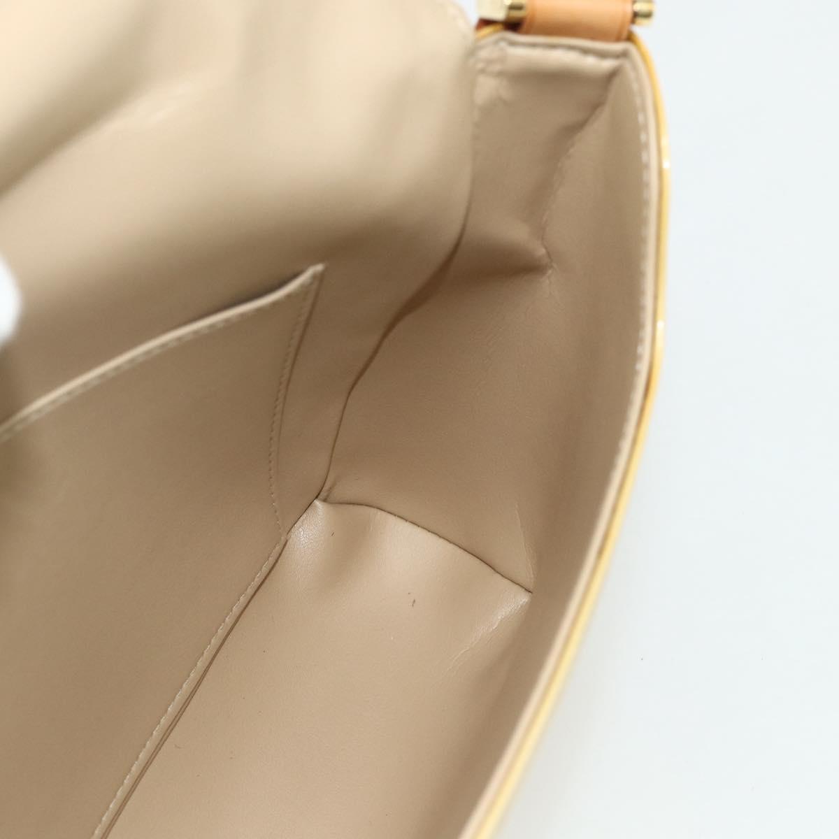 LOUIS VUITTON Monogram Vernis Thompson Street Bag Beige M91301 LV Auth ep14322