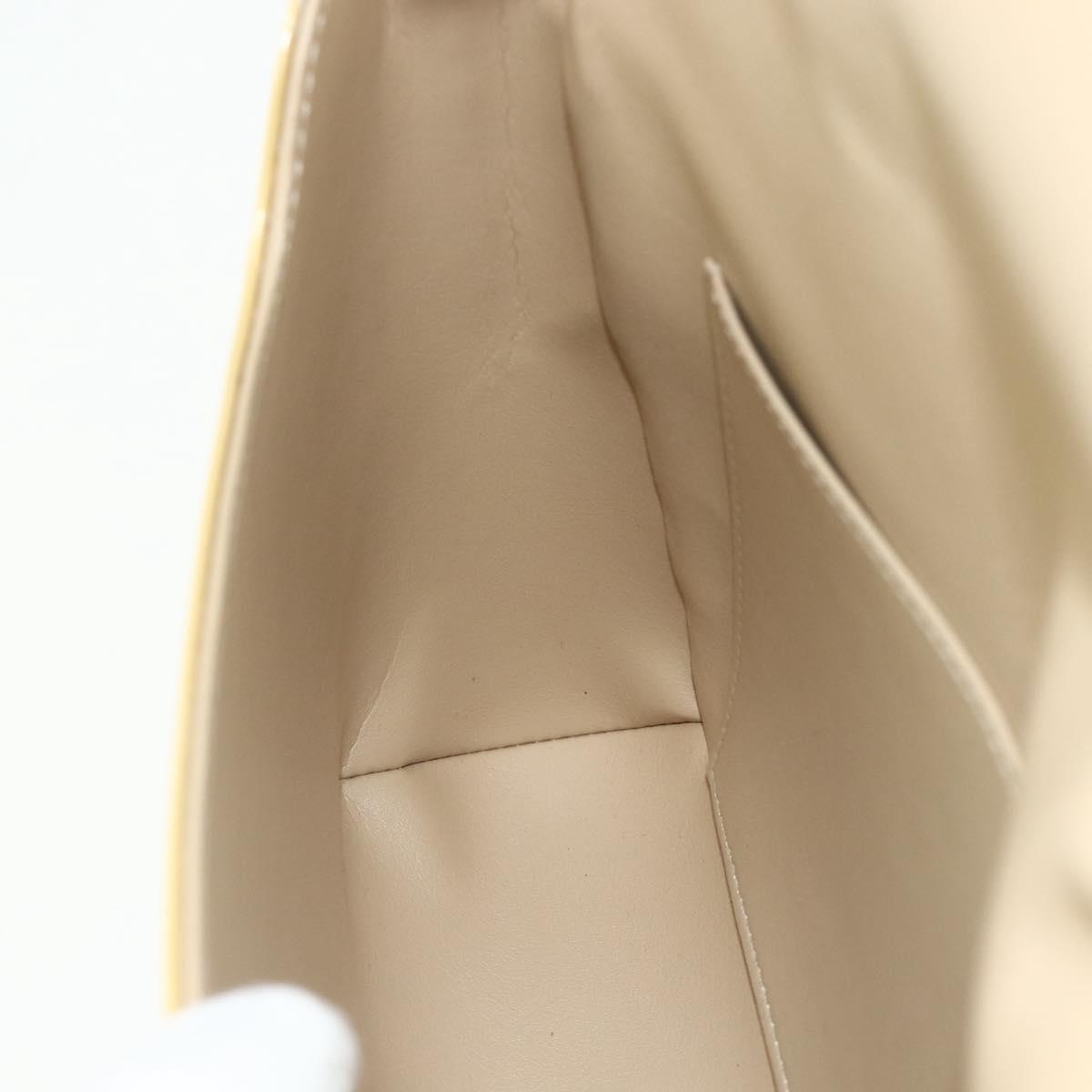 LOUIS VUITTON Monogram Vernis Thompson Street Bag Beige M91301 LV Auth ep14322