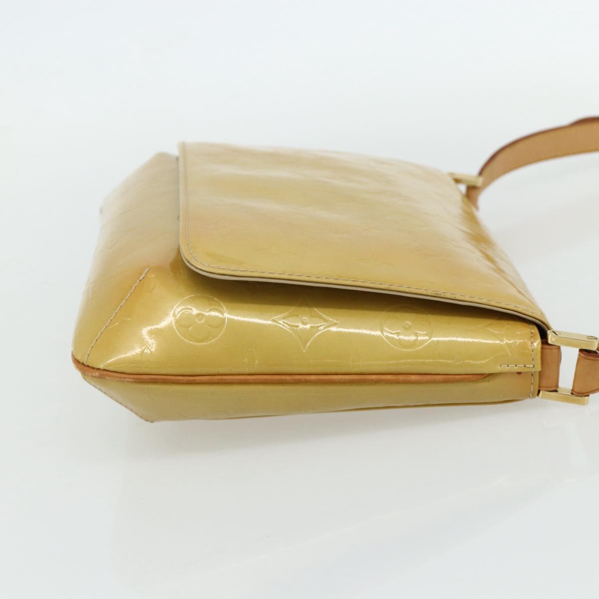 LOUIS VUITTON Monogram Vernis Thompson Street Bag Beige M91301 LV Auth ep14322