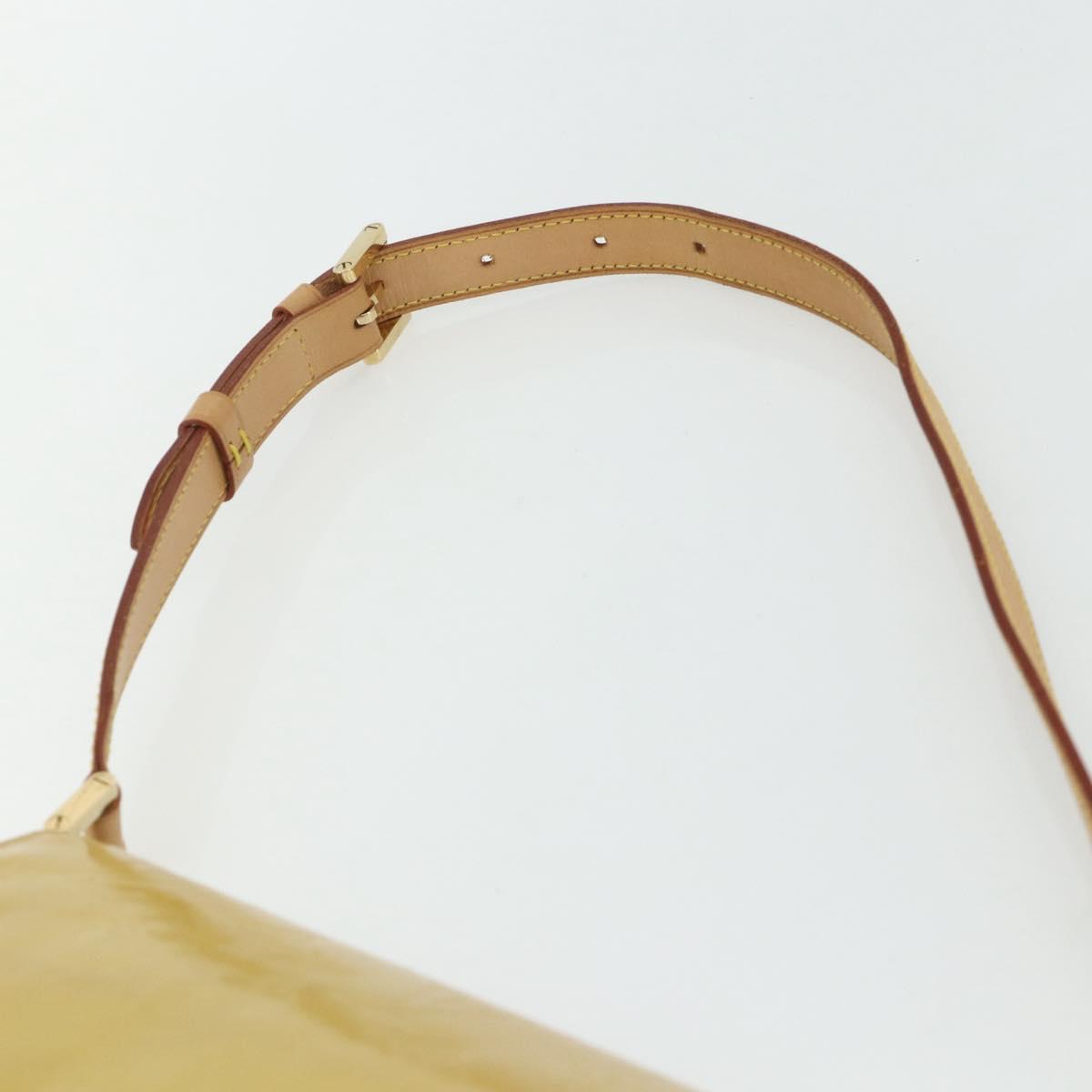 LOUIS VUITTON Monogram Vernis Thompson Street Bag Beige M91301 LV Auth ep14322