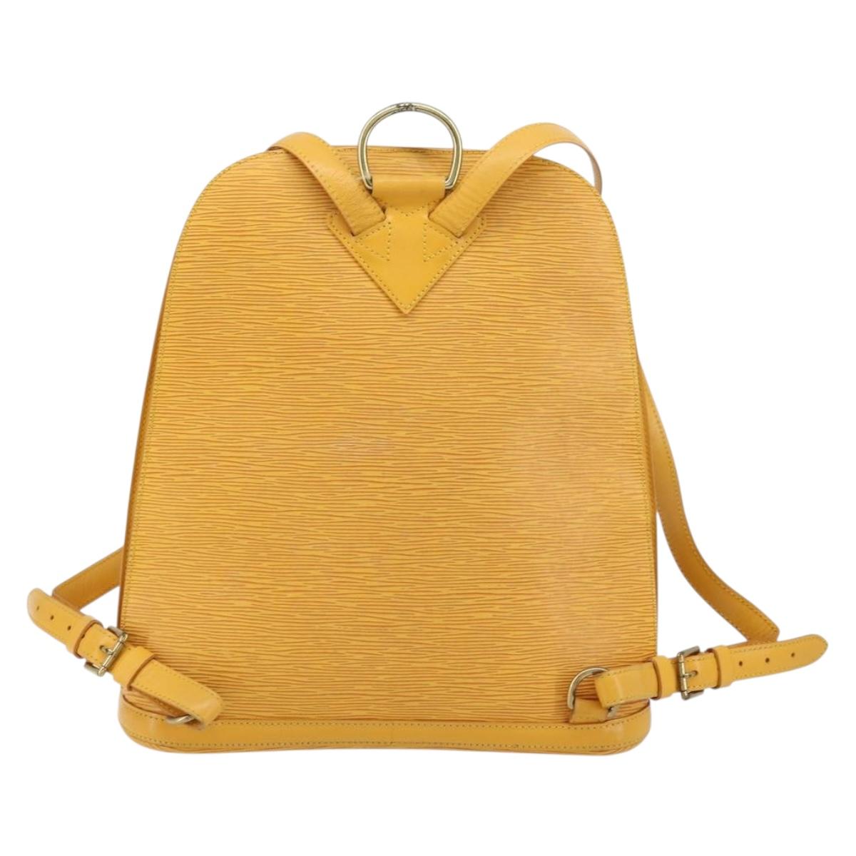 LOUIS VUITTON Epi Coblanc Shoulder Bag Yellow M52293 LV Auth ep14324A