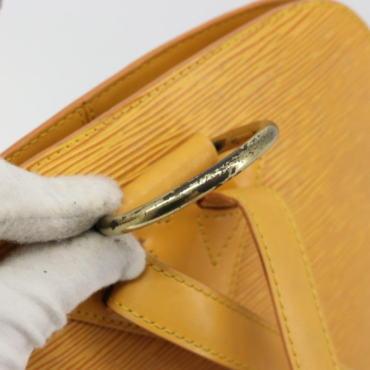 LOUIS VUITTON Epi Coblanc Shoulder Bag Yellow M52293 LV Auth ep14324A
