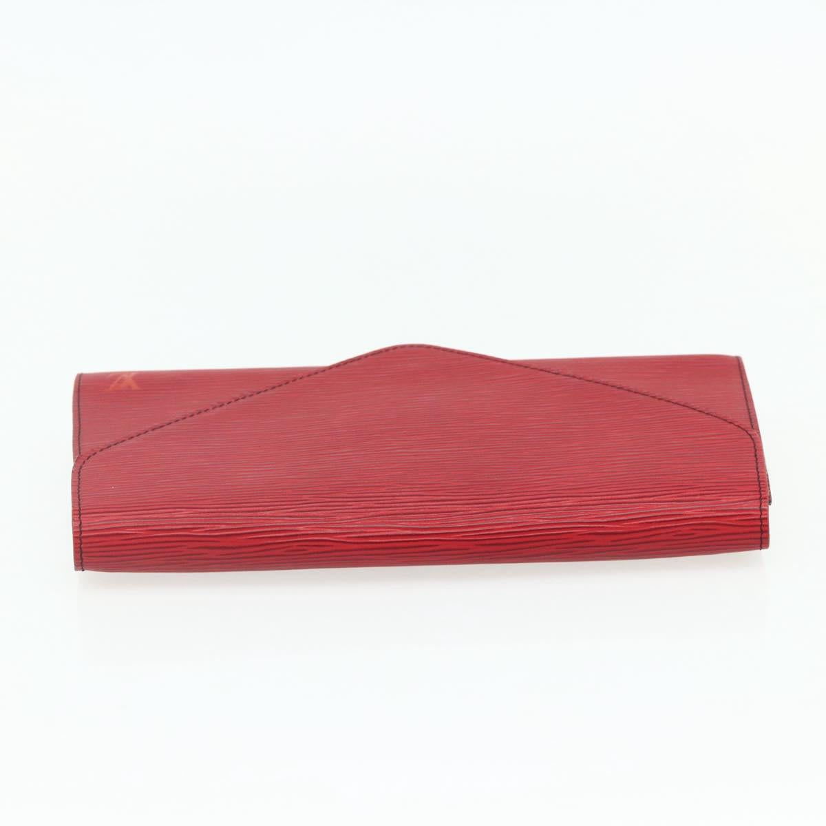 LOUIS VUITTON Epi Art Deco Clutch Bag Red M52637 LV Auth ep14325